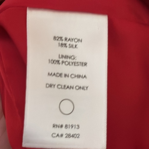 Tracy Reese Red Floral Silk Blend Sculpted Sheath Dress Size 4 NWT - Picture 7 of 10
